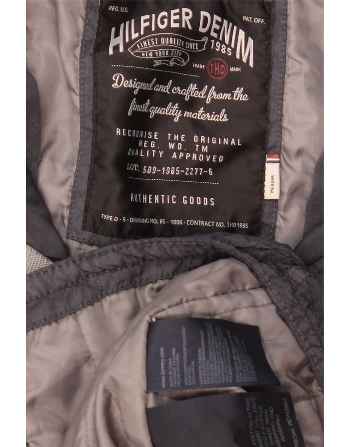 TOMMY HILFIGER Chaqueta militar para hombre UK 38 Medium Azul marino Nylon