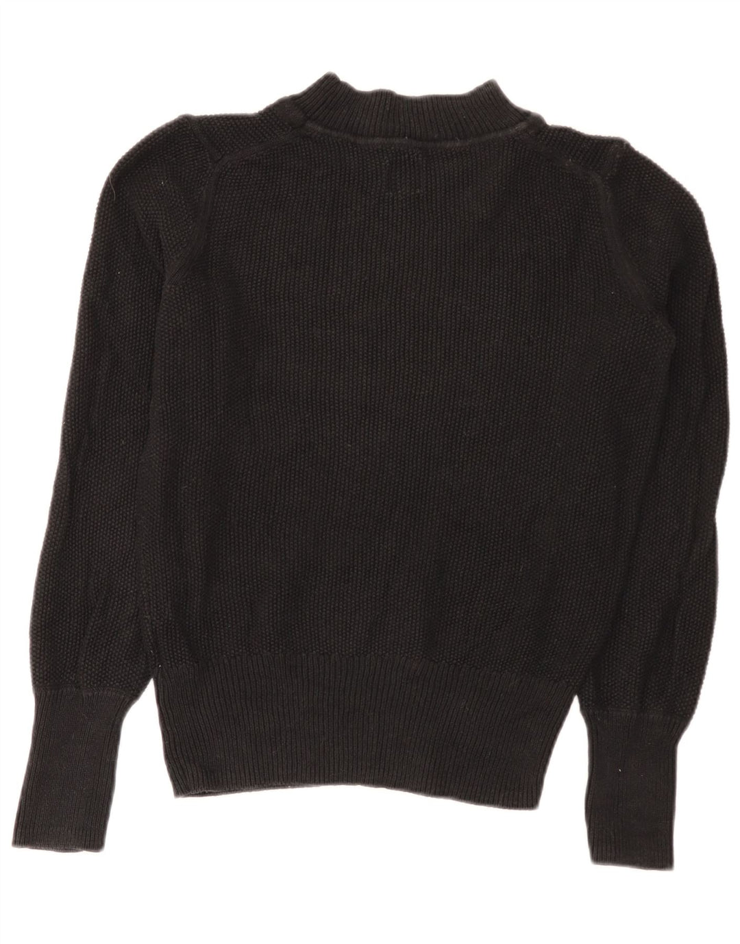 Gap Suéter tipo jersey con cuello alto para mujer UK 44 Algodón negro mediano