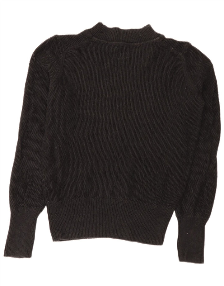 Gap Suéter tipo jersey con cuello alto para mujer UK 44 Algodón negro mediano