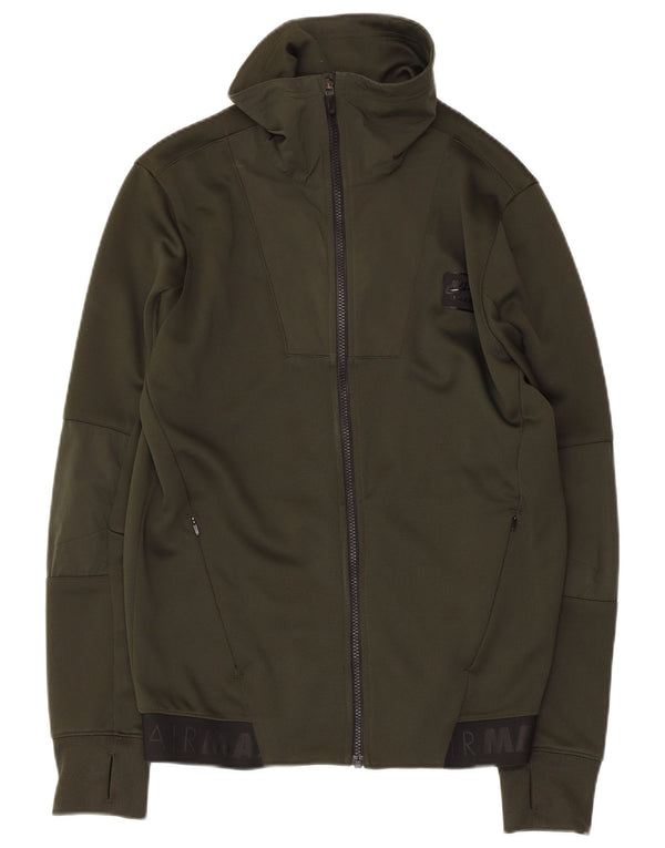 NIKE Hombre Air Max Graphic Chándal Top Chaqueta Medium Khaki Colorblock