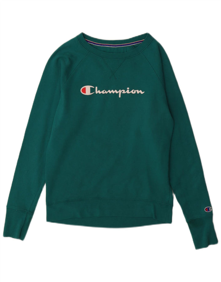 Champion Sudadera Gráfica Para Hombre Jersey Pequeño Poliéster Verde