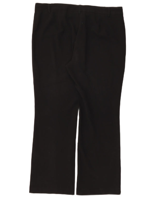 Marks & Spencer Womens Bootcut Suit Trousers UK 14 Large W34 L28 Black