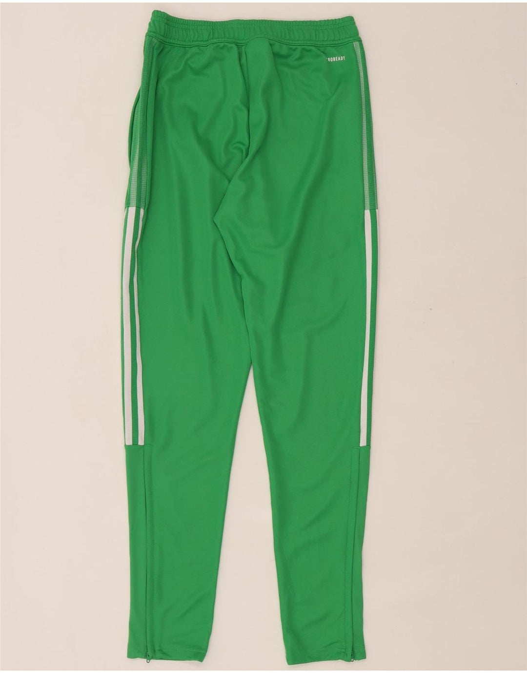 Adidas Mujer Aeroready Chándal Pantalones UK 10 Pequeño Verde Poliéster