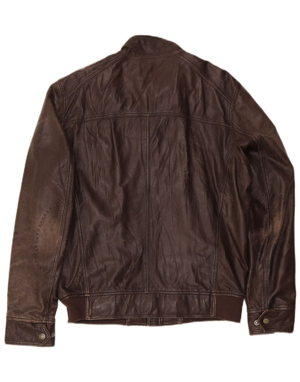 Conbipel Chaqueta de cuero para hombre IT 50 Large Brown