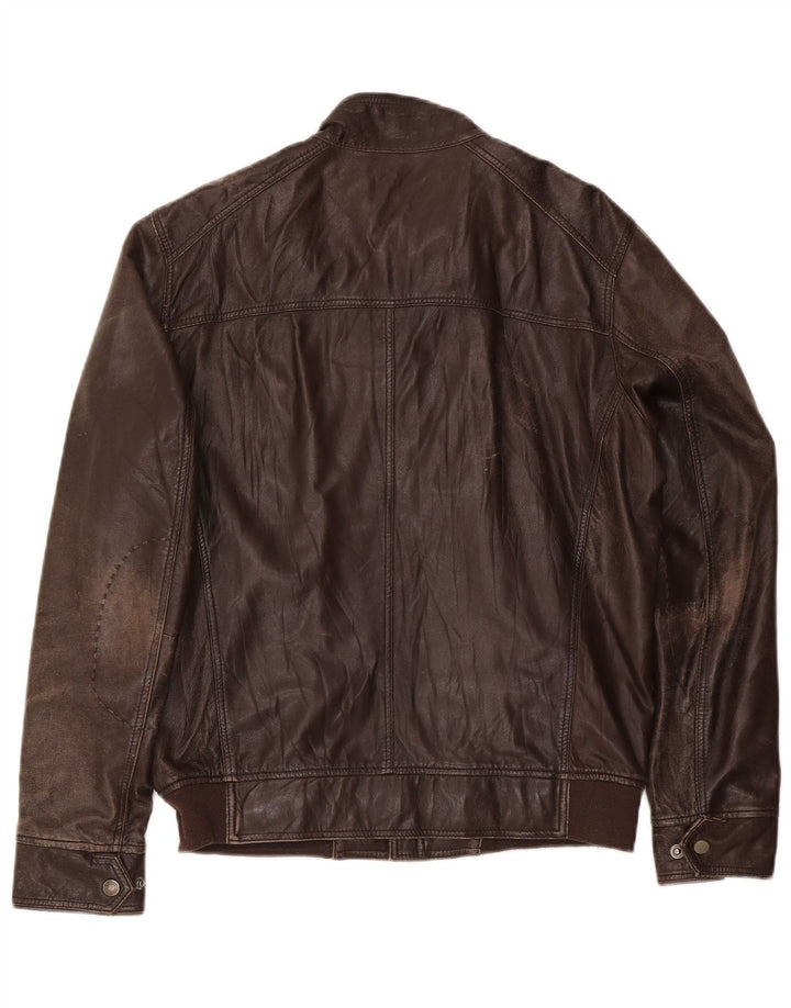 Conbipel Chaqueta de cuero para hombre IT 50 Large Brown