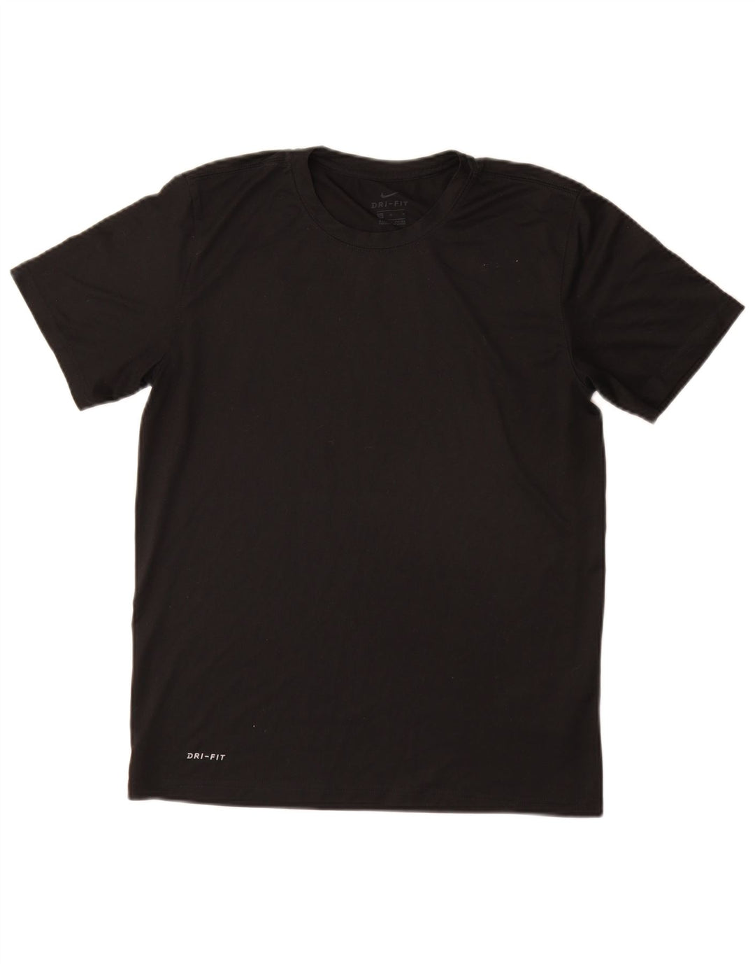 Camiseta Nike Dri Fit para hombre Top poliéster negro mediano