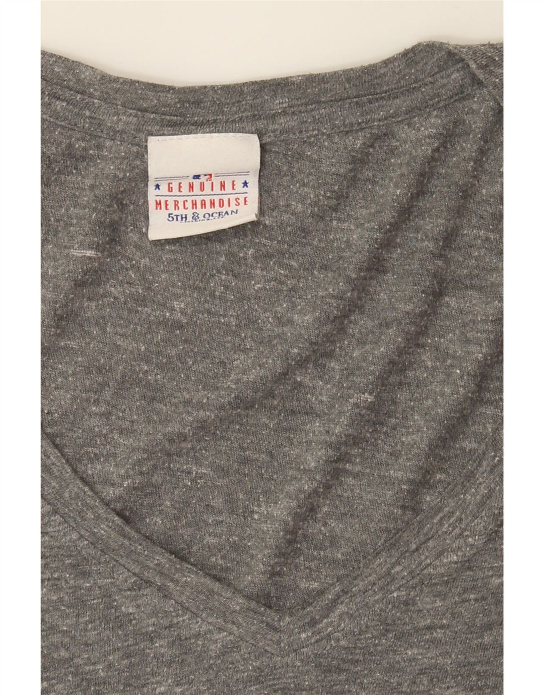 GENUINE MERCHANDISE Womens Graphic T-Shirt Top UK 12 Medium Grey Vintage Genuine Merchandise and Second-Hand Genuine Merchandise from Messina Hembry 