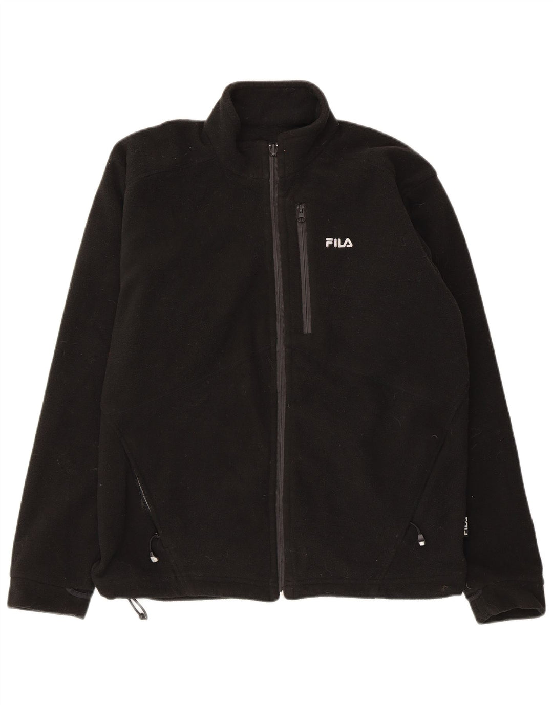 FILA Chaqueta polar para hombre UK 40 Large Poliéster negro