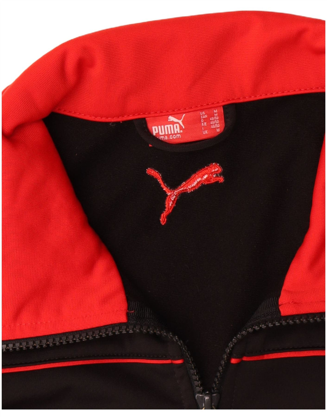 Puma Chaqueta de chándal gráfica para hombre Poliéster negro mediano