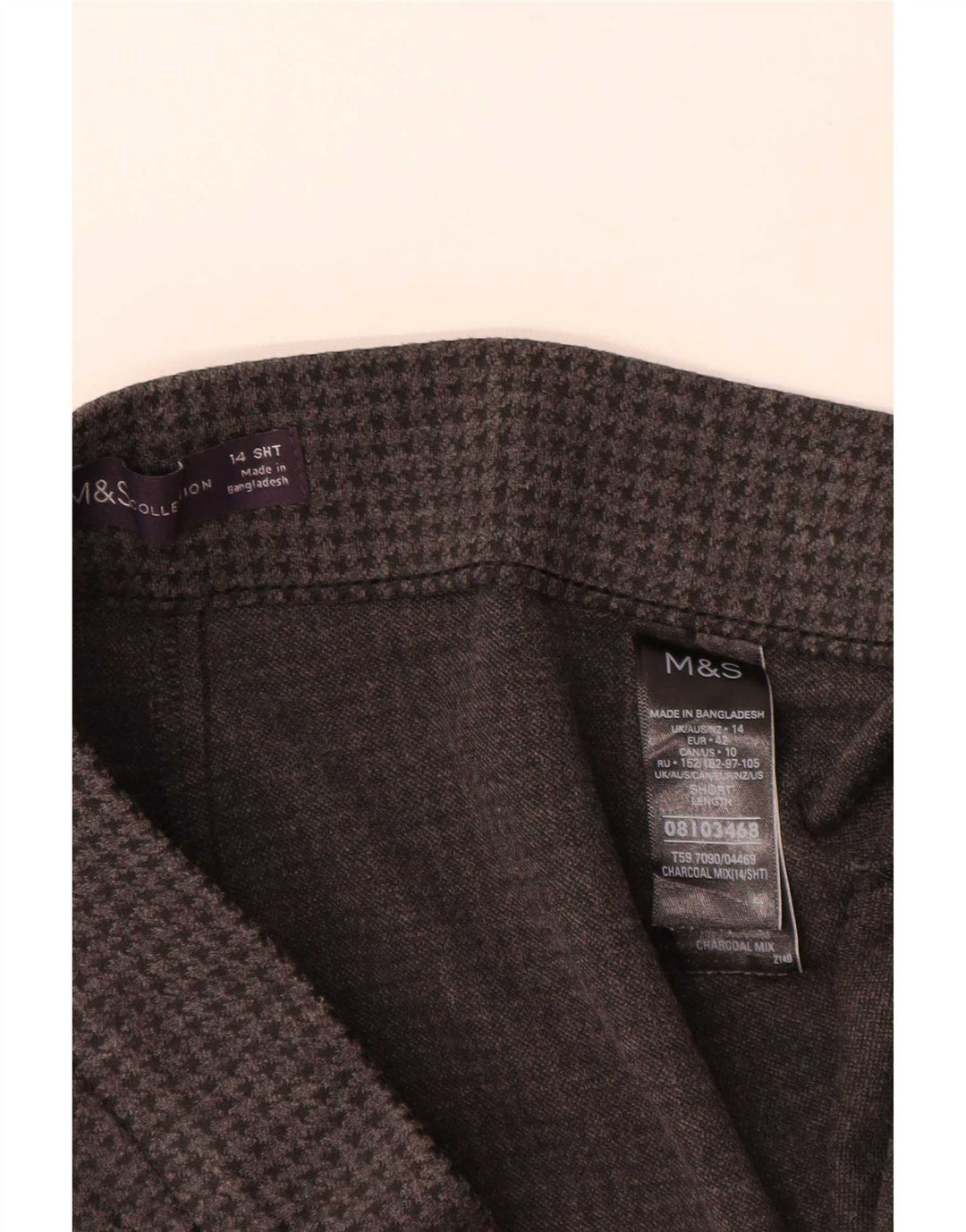 Marks & Spencer Pantalones Cortos para Mujer UK 40 Large W32 L26 Gris