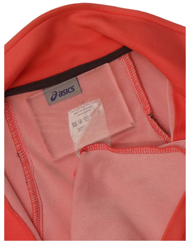 Asics Chaqueta de chándal para mujer UK 8 Small Naranja Poliéster