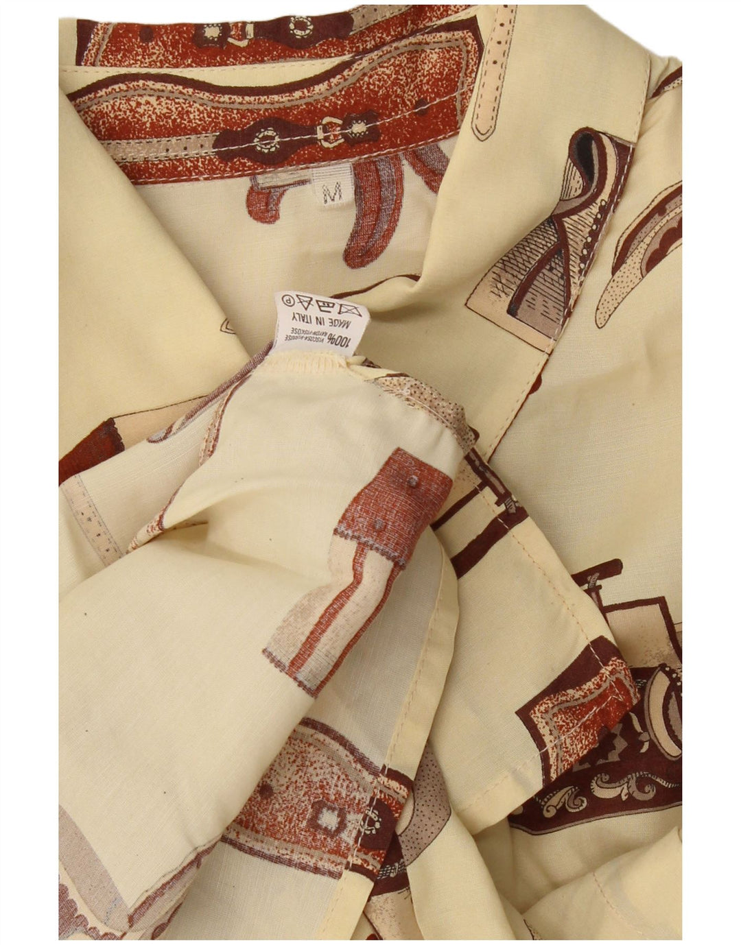 VINTAGE Blusa de camisa de gran tamaño para mujer Reino Unido 14 Medio Blanco apagado