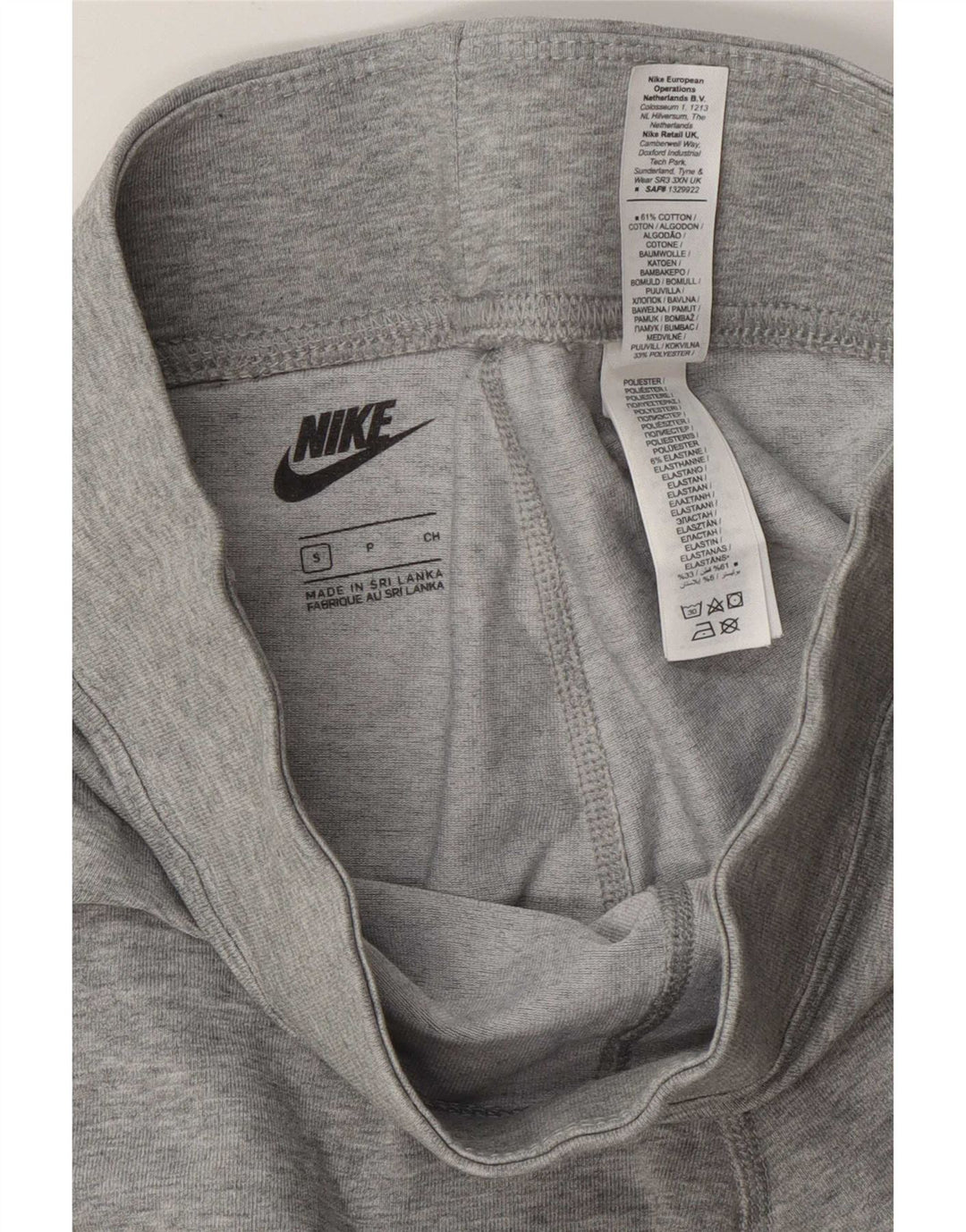 Nike Leggings gráficos para mujer UK 10 Small Gris Algodón