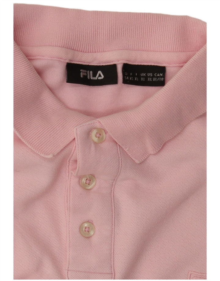 FILA Polo Hombre XL Algodón Rosa
