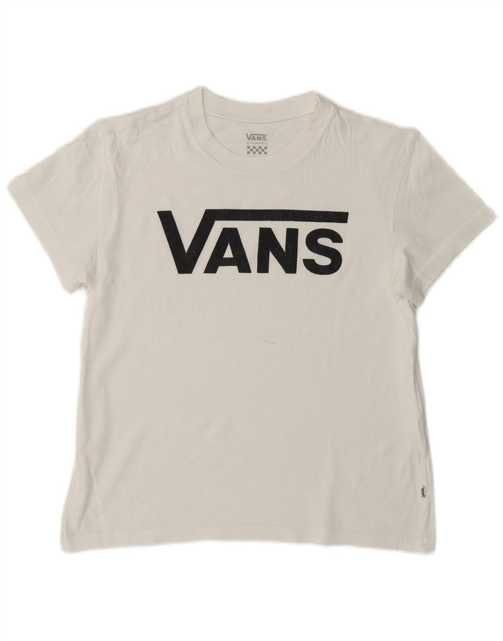 VANS Camiseta gráfica para mujer Top UK 6 XS Blanco