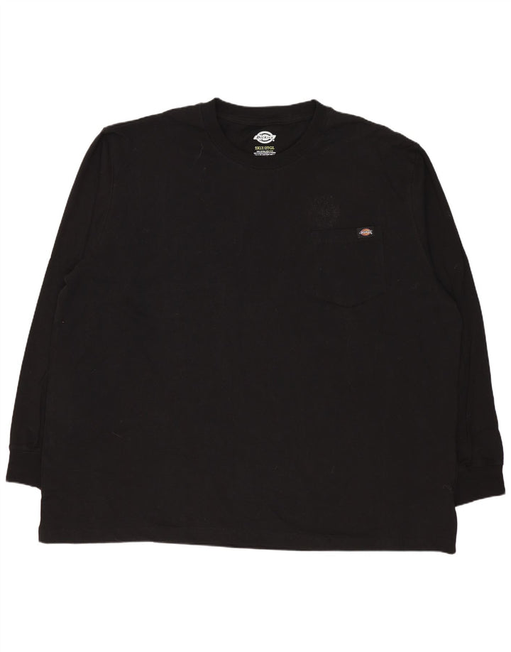 Dickies - Camiseta de manga larga para hombre, talla 2XL, algodón negro