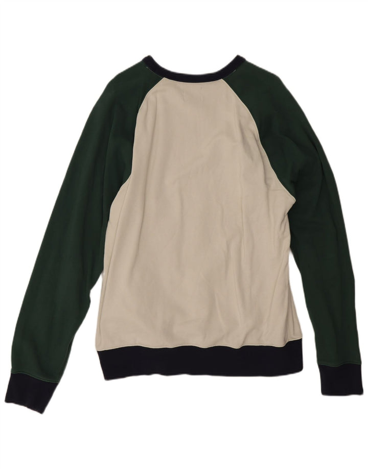 J. Crew Hombre Sudadera Jumper XL Multicolor Colorblock Algodón