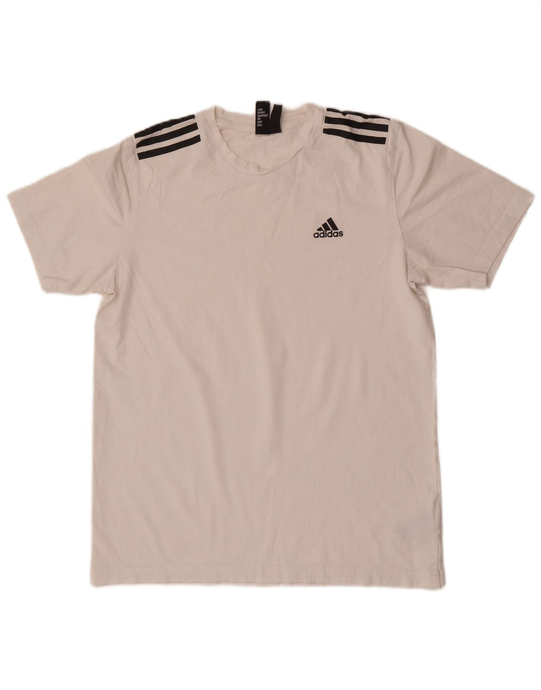 Adidas Hombre Camiseta Top Small Blanco Algodón