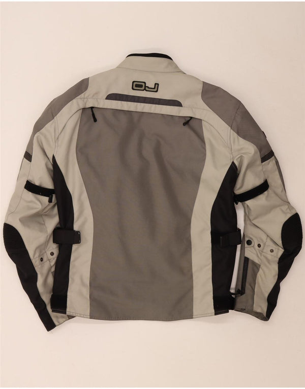 OJ Atmosfere Chaqueta bomber estampada para hombre Reino Unido 40 Grande Gris Colorblock