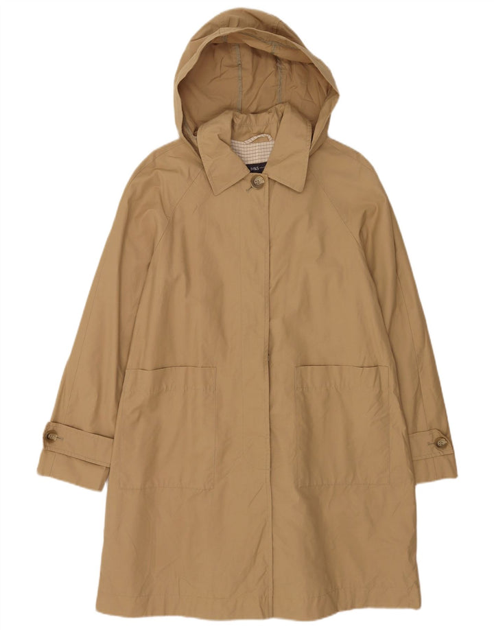 Marks & Spencer Chubasquero con capucha para mujer UK 40 Algodón beige medio