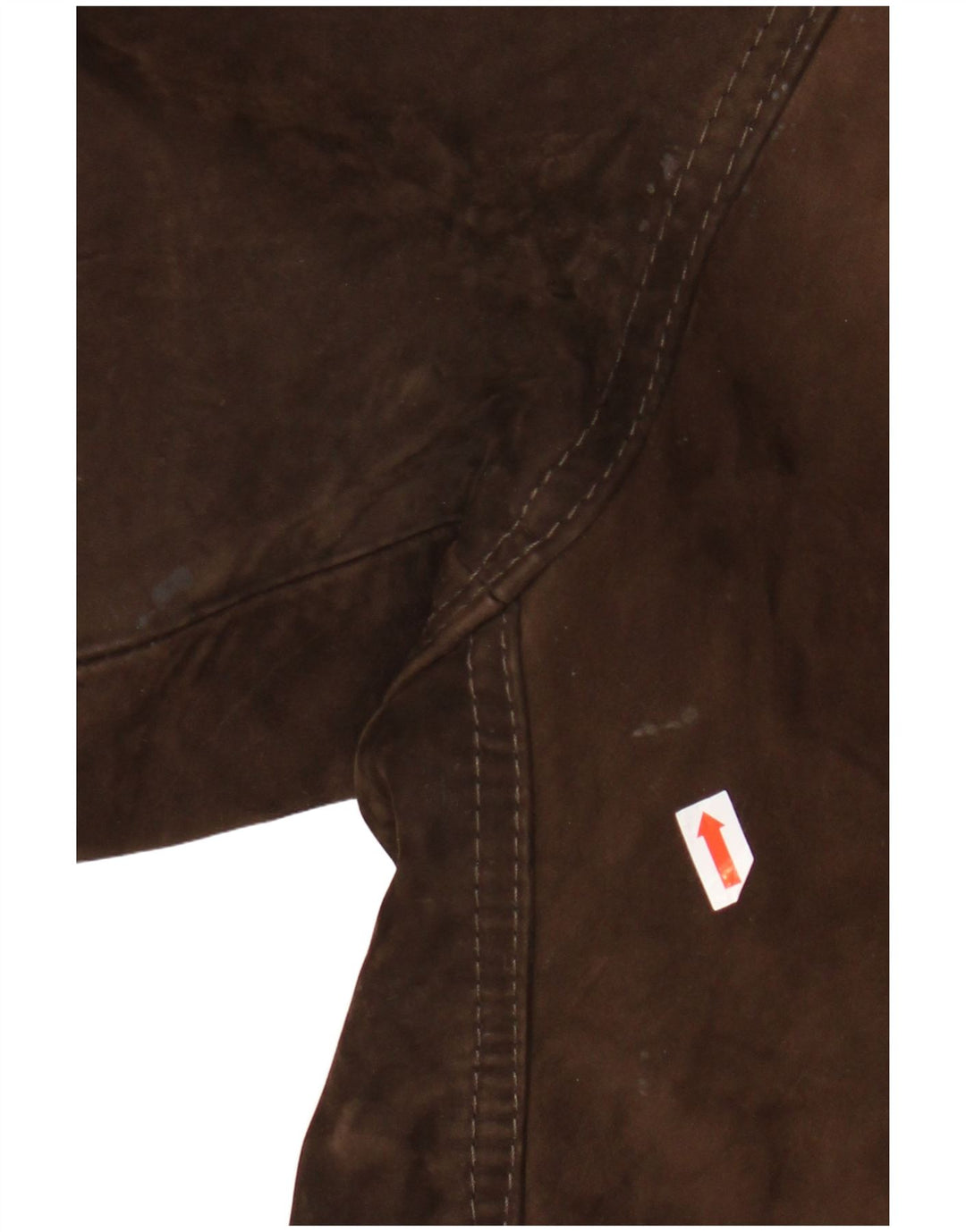 Chaqueta de cuero vintage para hombre IT 48 cuero marrón medio