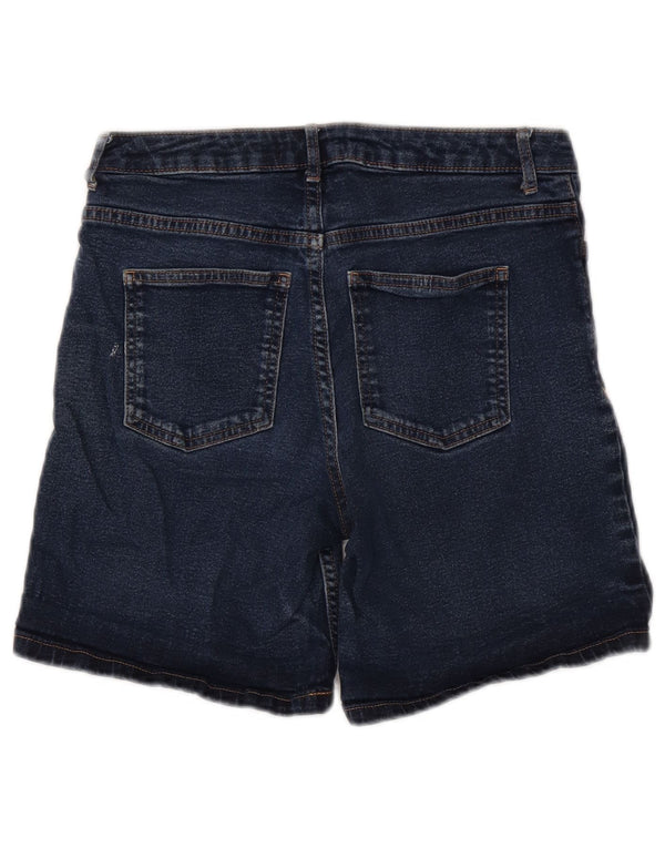 Marks & Spencer Pantalones cortos vaqueros para mujer UK 8 Small W28 Algodón azul