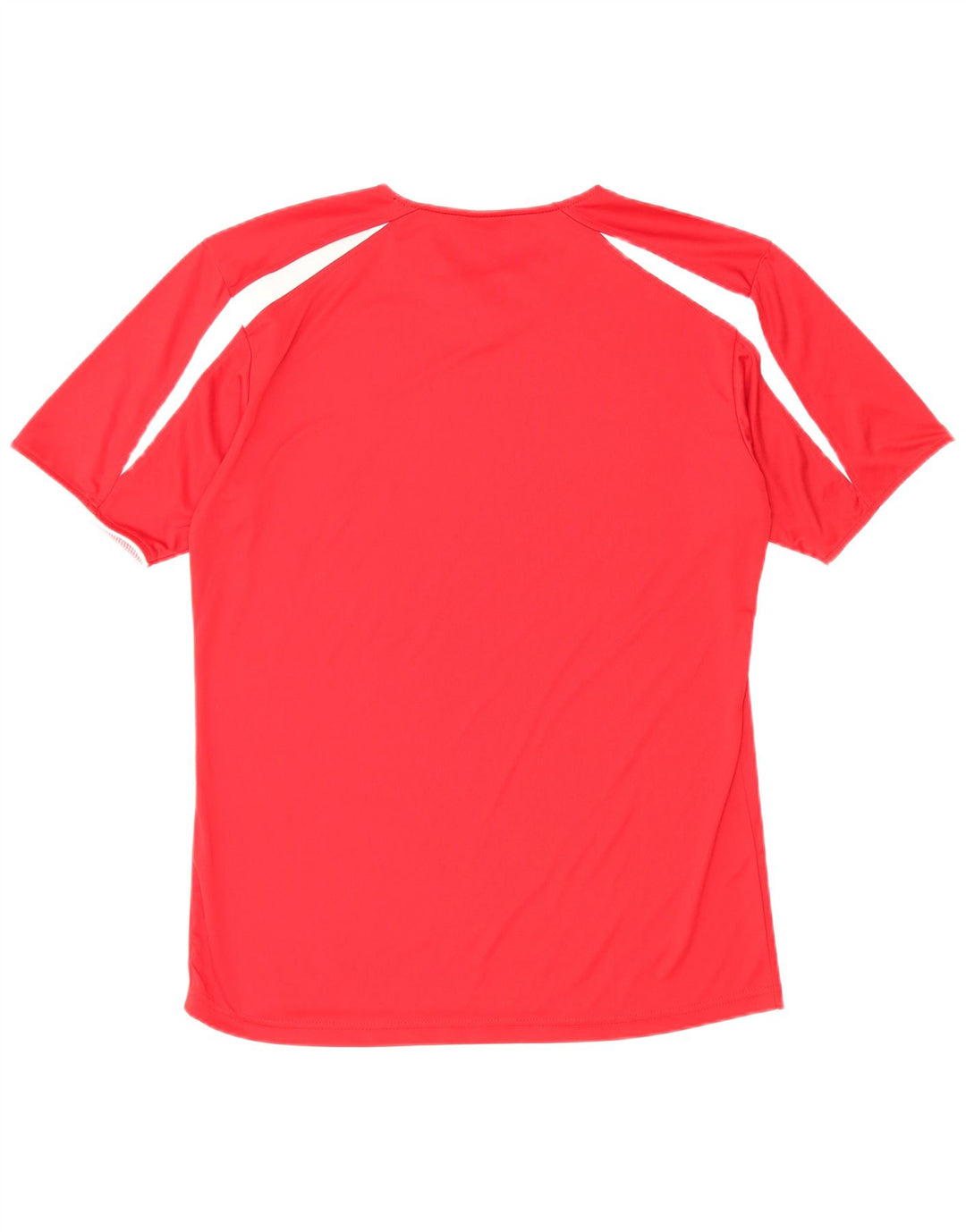 ASICS Mens T-Shirt Top Large Red Colourblock Polyester
