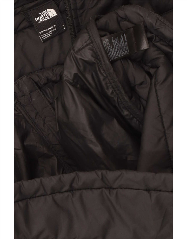 The North Face Chaqueta acolchada con capucha para niños 11-12 años Grande Poliéster negro