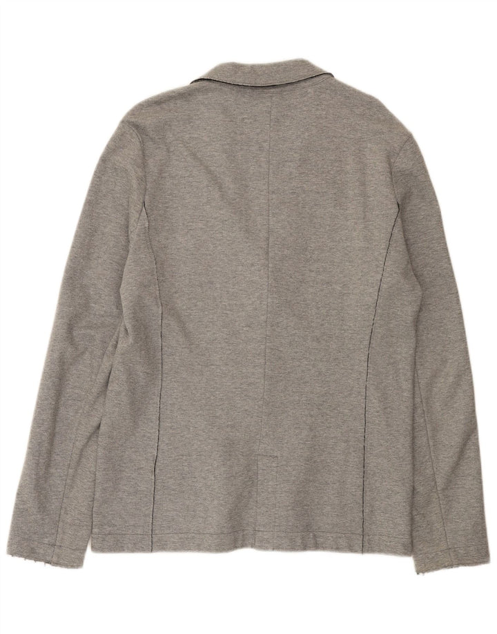 Hugo Boss Chaqueta tipo blazer de 2 botones para hombre Reino Unido 40 Grande Algodón gris
