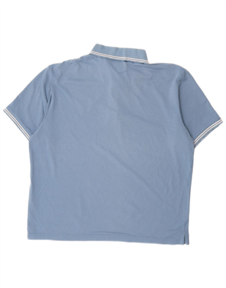Champion Polo De Ajuste Fácil Para Hombre Grande Azul