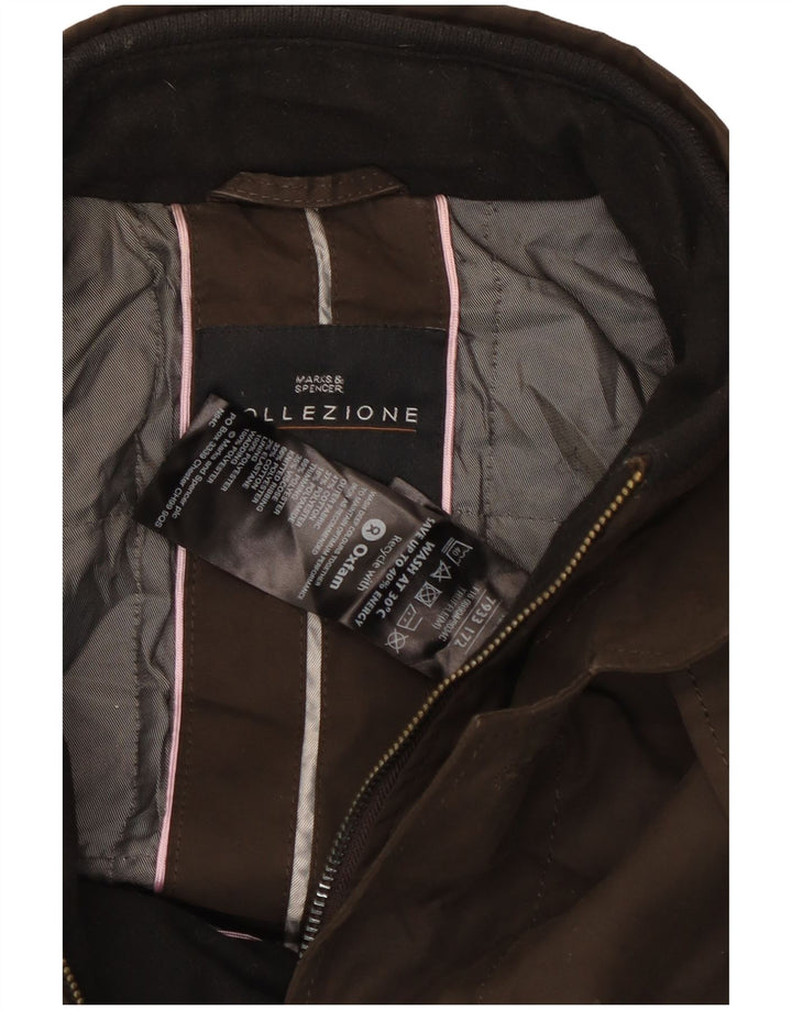 Marks & Spencer Chaqueta cortavientos para hombre UK 38 Algodón marrón medio