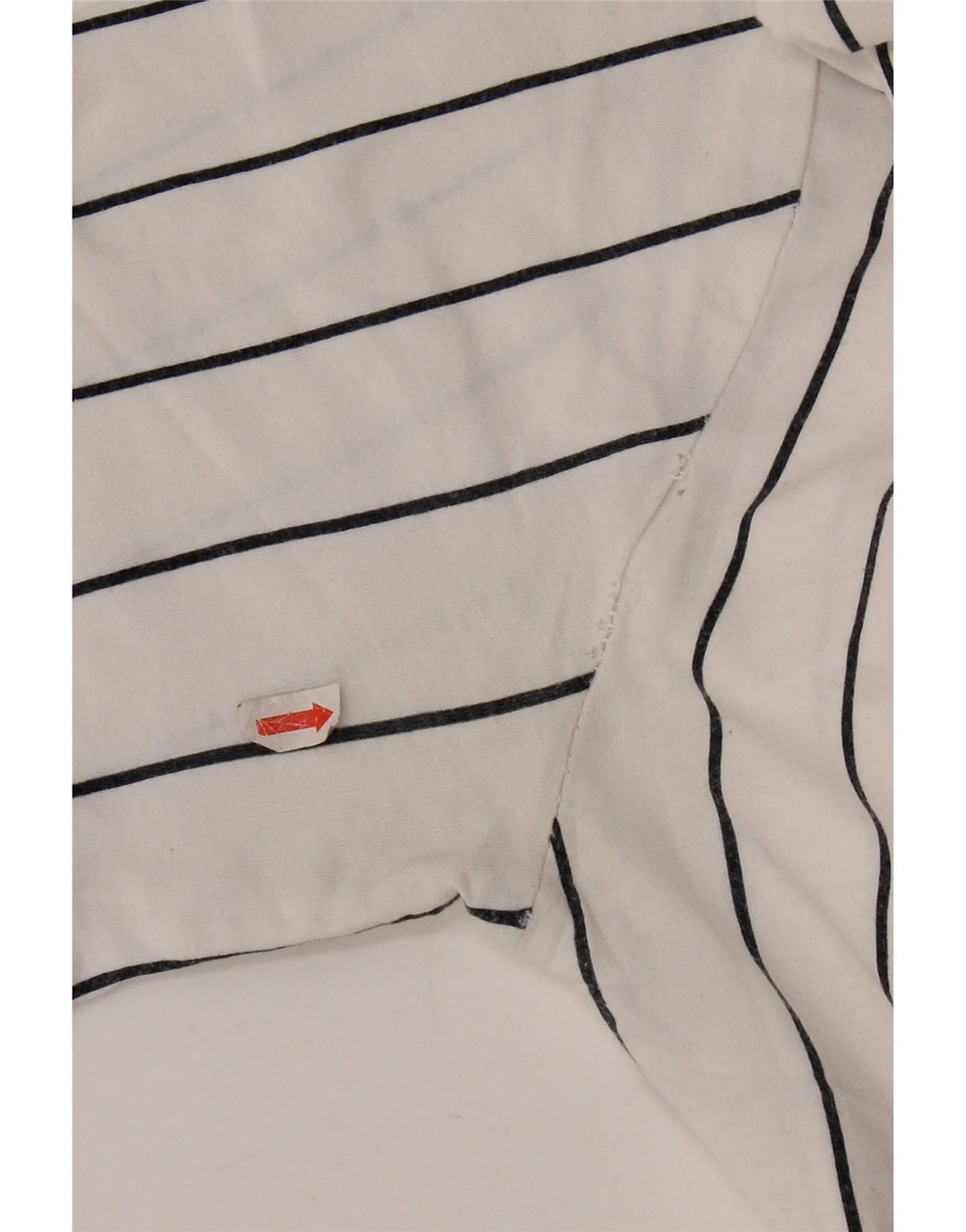 Karl Kani Camiseta gráfica para hombre Top pequeño blanco a rayas