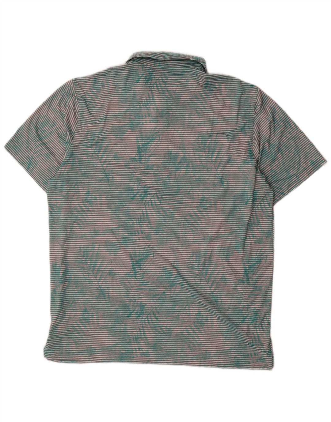 PUMA Polo para hombre XL verde a rayas