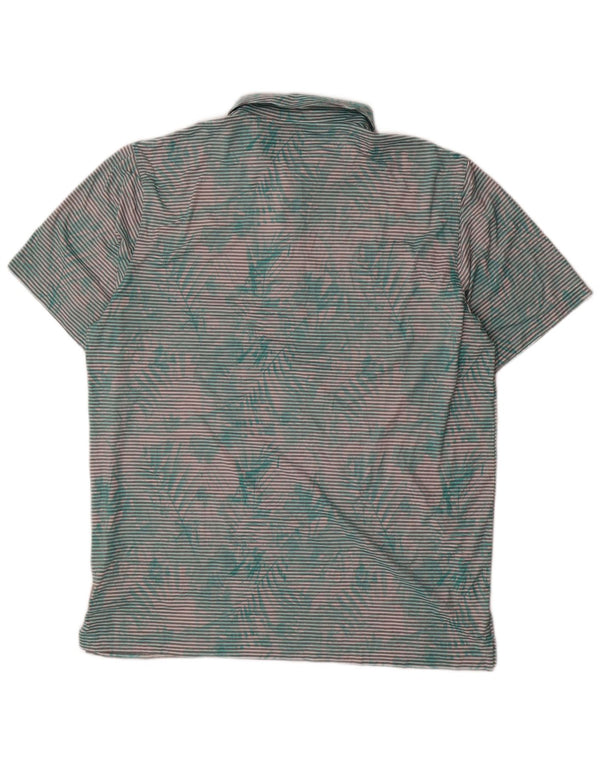 PUMA Polo para hombre XL verde a rayas