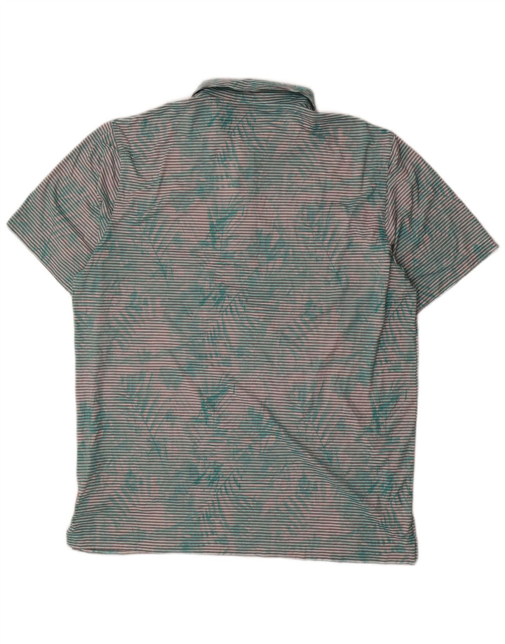 PUMA Polo para hombre XL verde a rayas