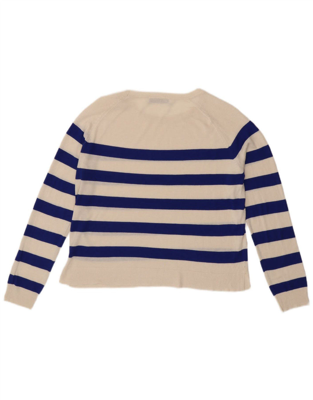 Zara Mujer Bolero Top UK 10 Small Off White Rayas