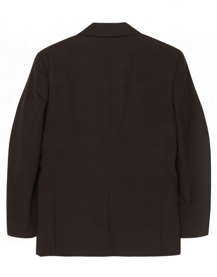 Marks & Spencer Chaqueta tipo blazer larga con 2 botones para hombre UK 44 XL Poliéster negro