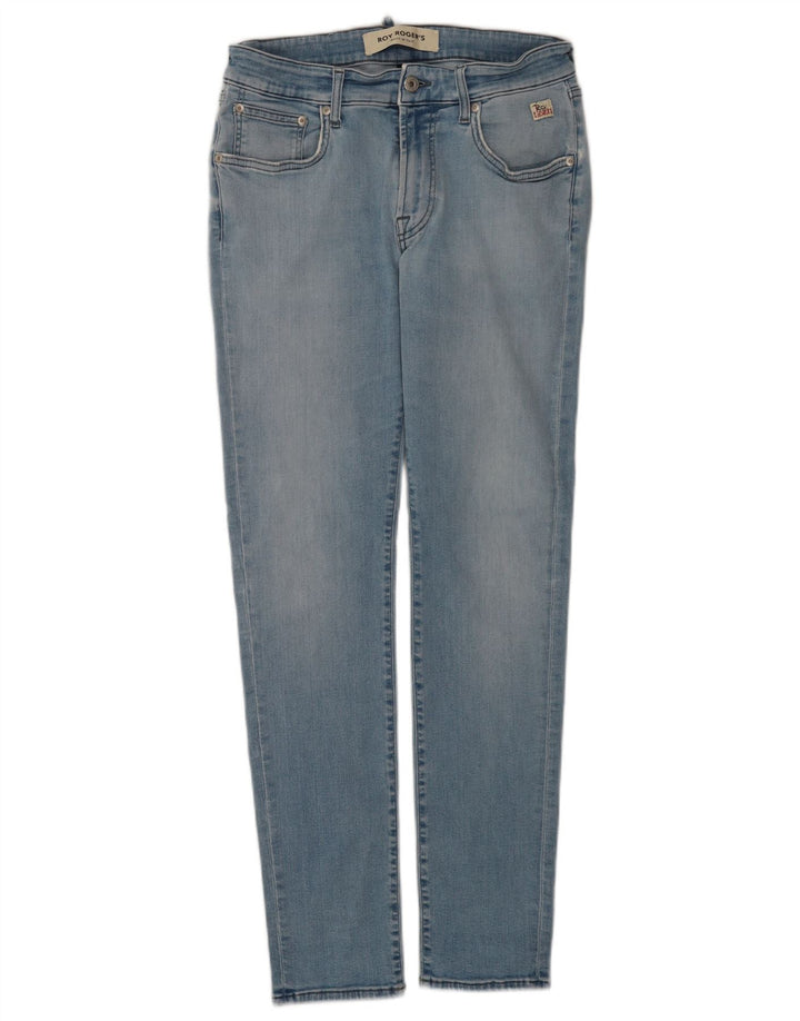 Roy Rogers Vaqueros ajustados para mujer W33 L30 Algodón azul