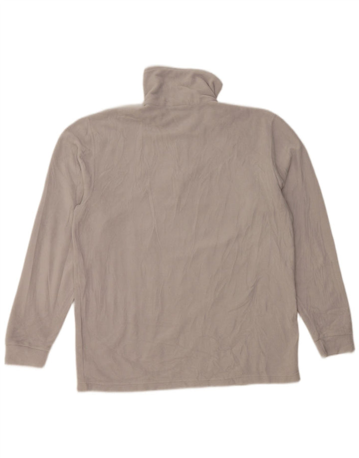 Champion Jersey De Polar Con Cuello Y Cremallera Para Hombre Poliéster Gris Grande