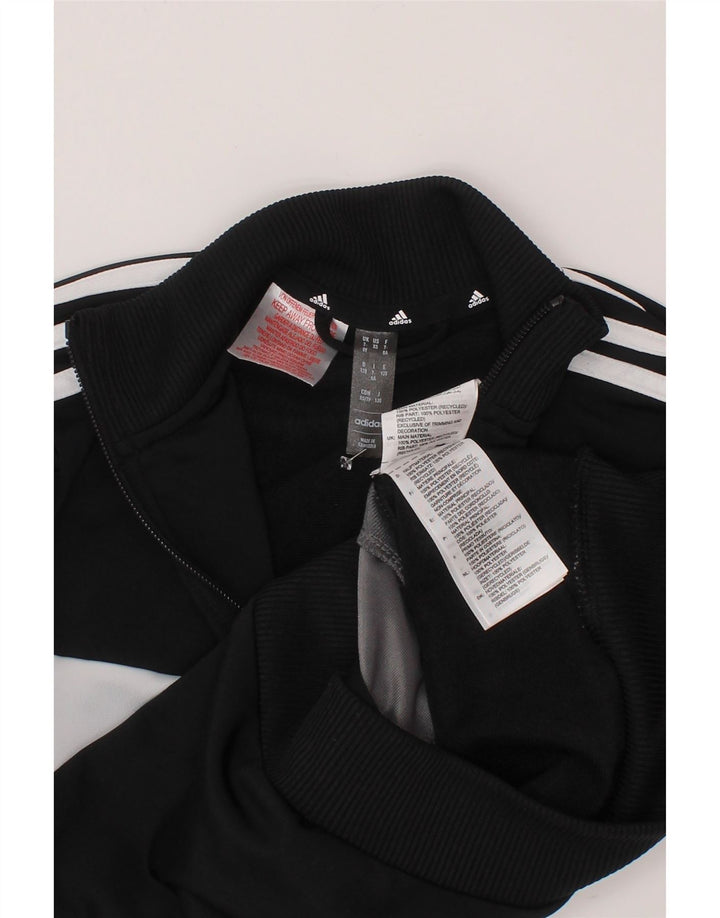 ADIDAS Chaqueta de chándal para niño 7-8 años Negro Poliéster color block