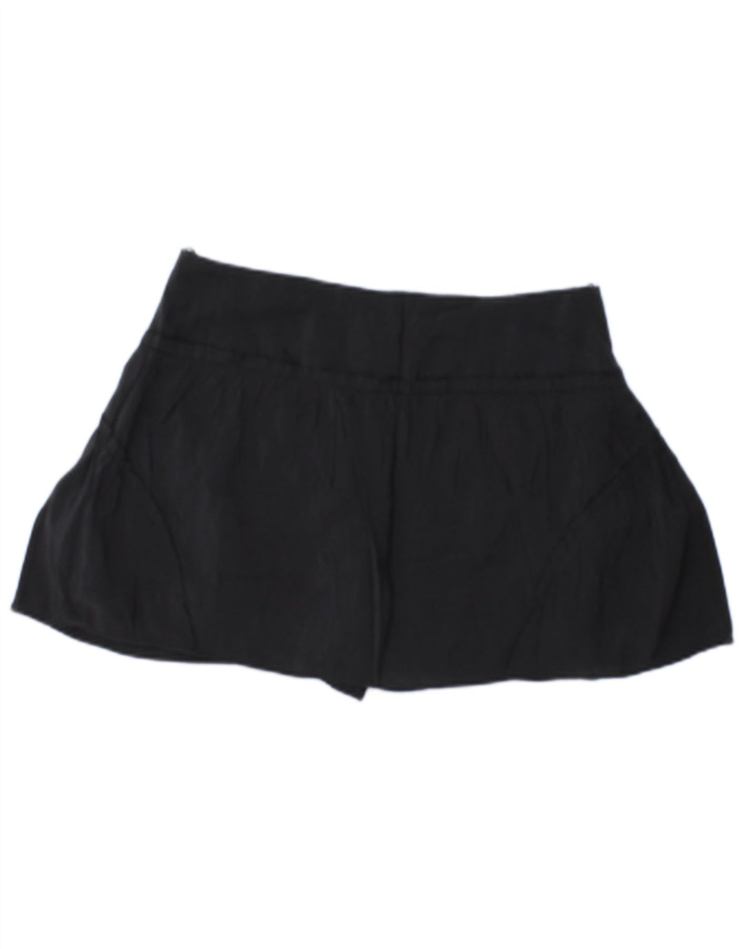 ZARA Minifalda Mujer ES 40 Mediano Negro