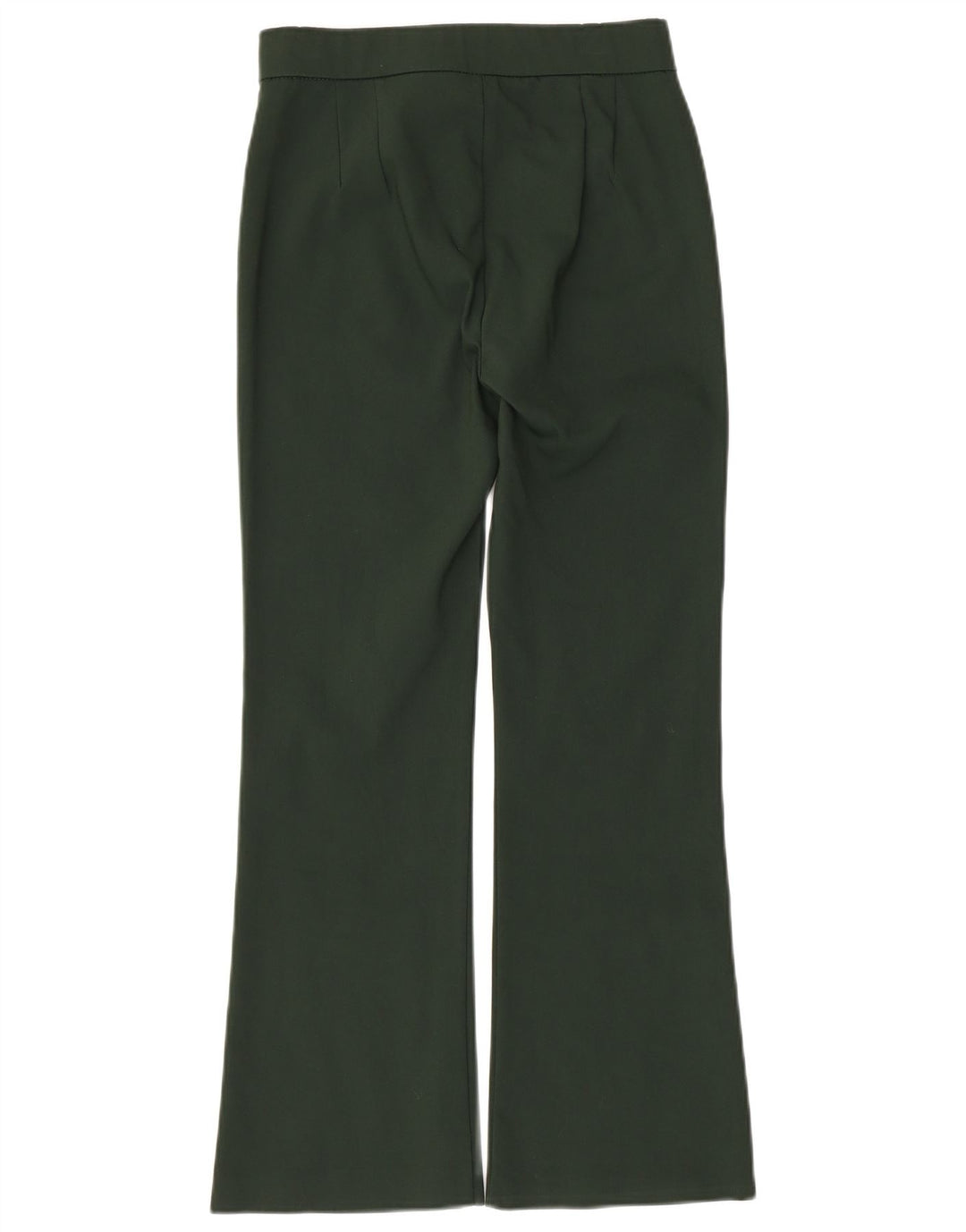 ZARA Mujer Pantalón Casual Bootcut Small W26 L25 Algodón Verde
