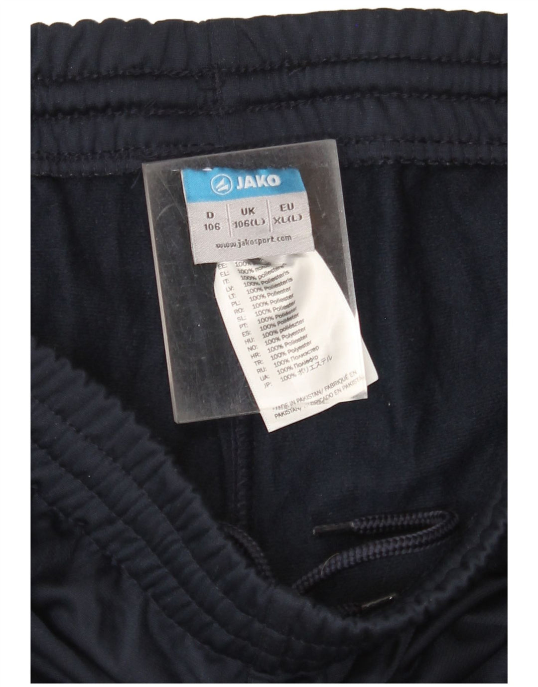 JAKO Pantalones de Chándal para Hombre Joggers Large Azul Marino Poliéster