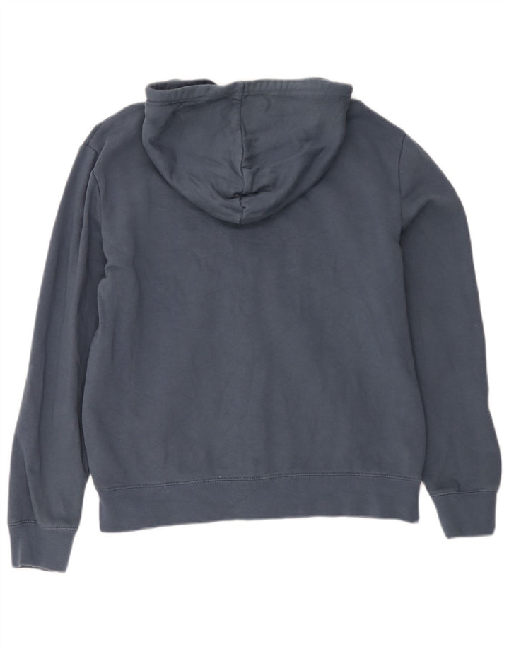 Marks & Spencer Suéter con capucha y cremallera para hombre Algodón azul marino mediano