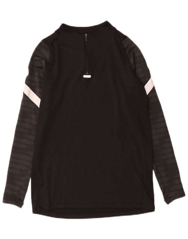 Nike Dri Fit - Chándal con cremallera y cuello para hombre, talla mediana, color negro