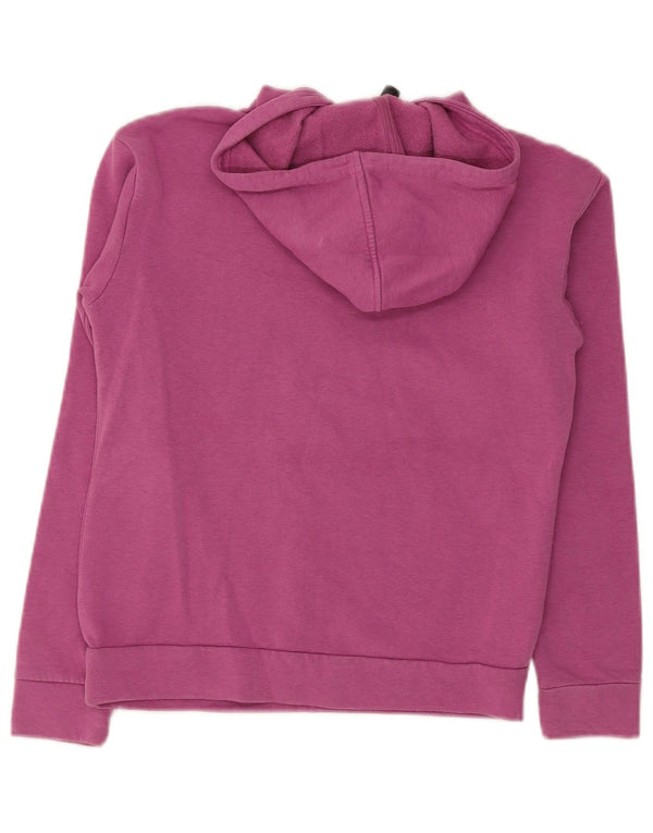 Adidas - Jersey con capucha para niña, corte regular, algodón color block rosa, 11-12 años