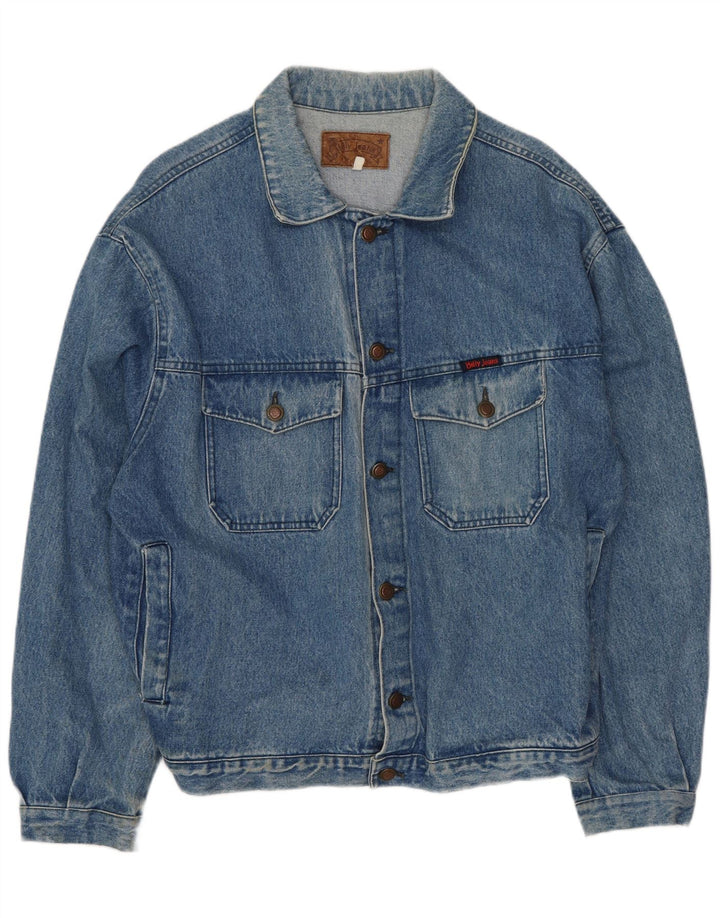 BILLY JEANS Chaqueta Vaquera Hombre IT 48 Azul Medio Algodón
