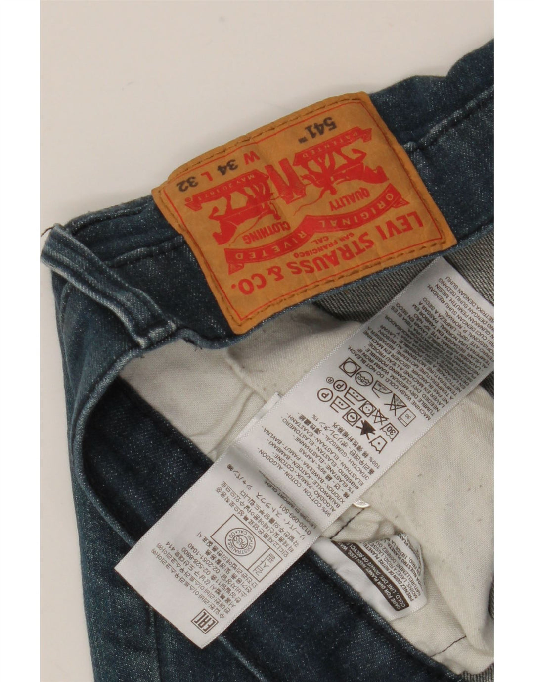 Vaqueros Levi's 541 Tapered para hombre W34 L32 Algodón azul