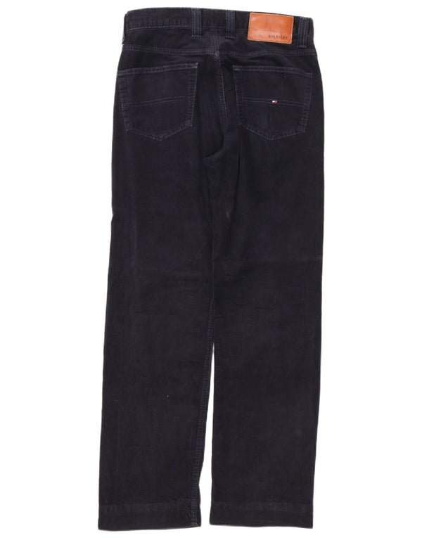 Tommy Hilfiger Pantalones rectos de pana para hombre W30 L30 Algodón azul marino