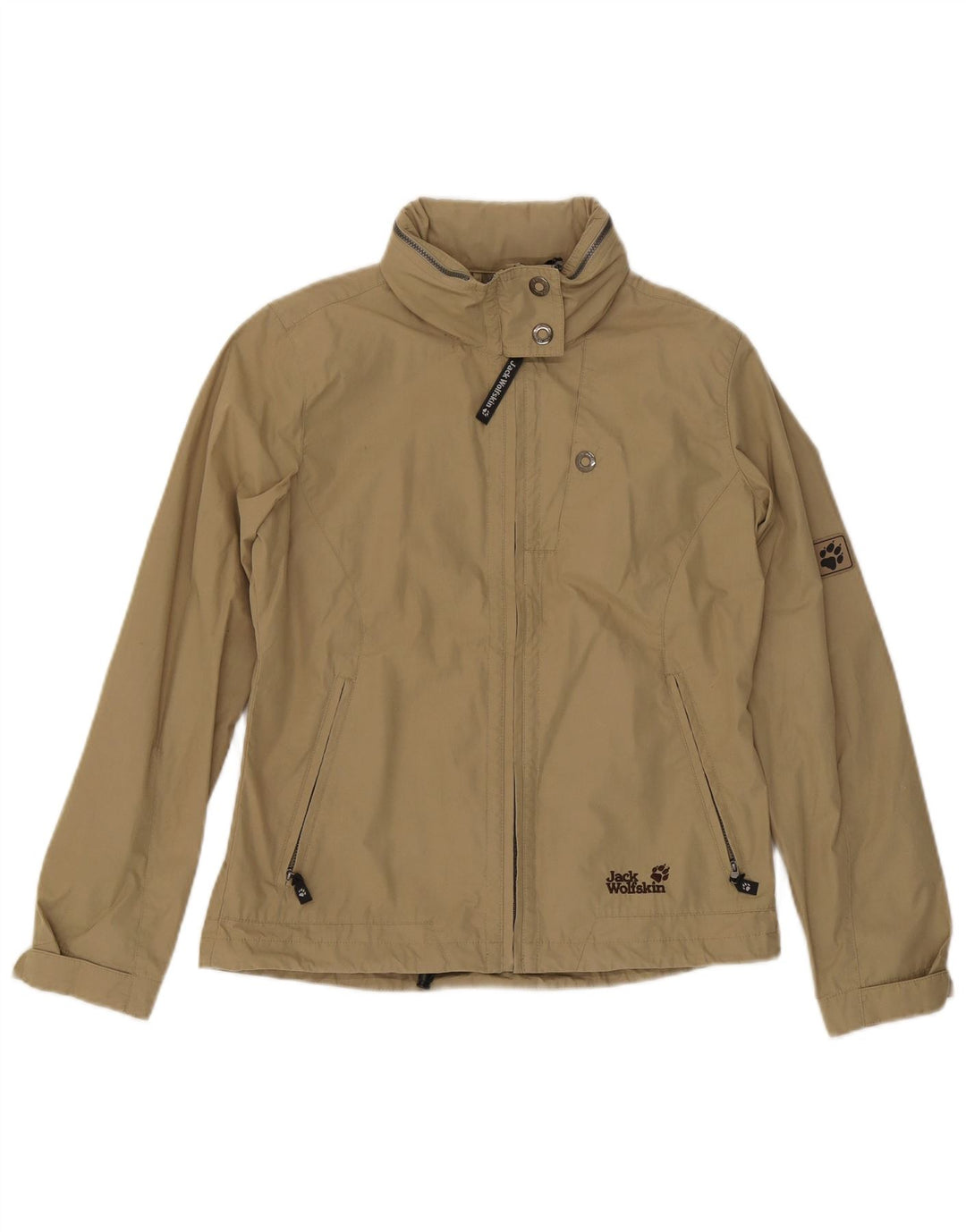 Jack Wolfskin Chaqueta Bomber con Capucha para Mujer UK 46 Grande Caqui